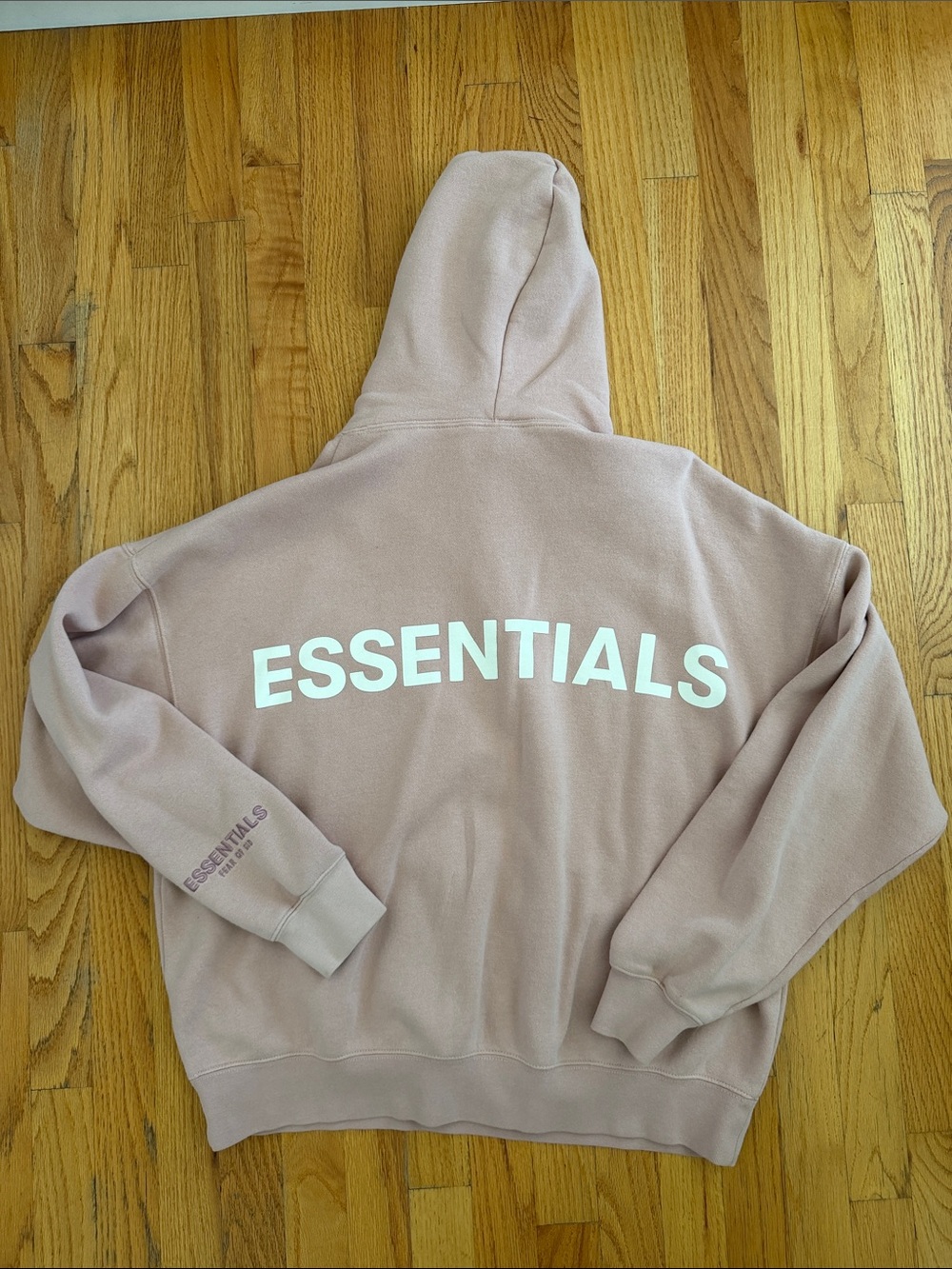 Fear of God Essentials Hoodie Pink Oversized Pullover Sweatshirt Women’s Medium - Picture 2 of 2